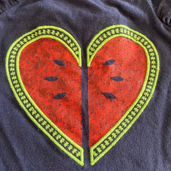 Baby Gap watermelon heart shirt - Picture 2 of 5